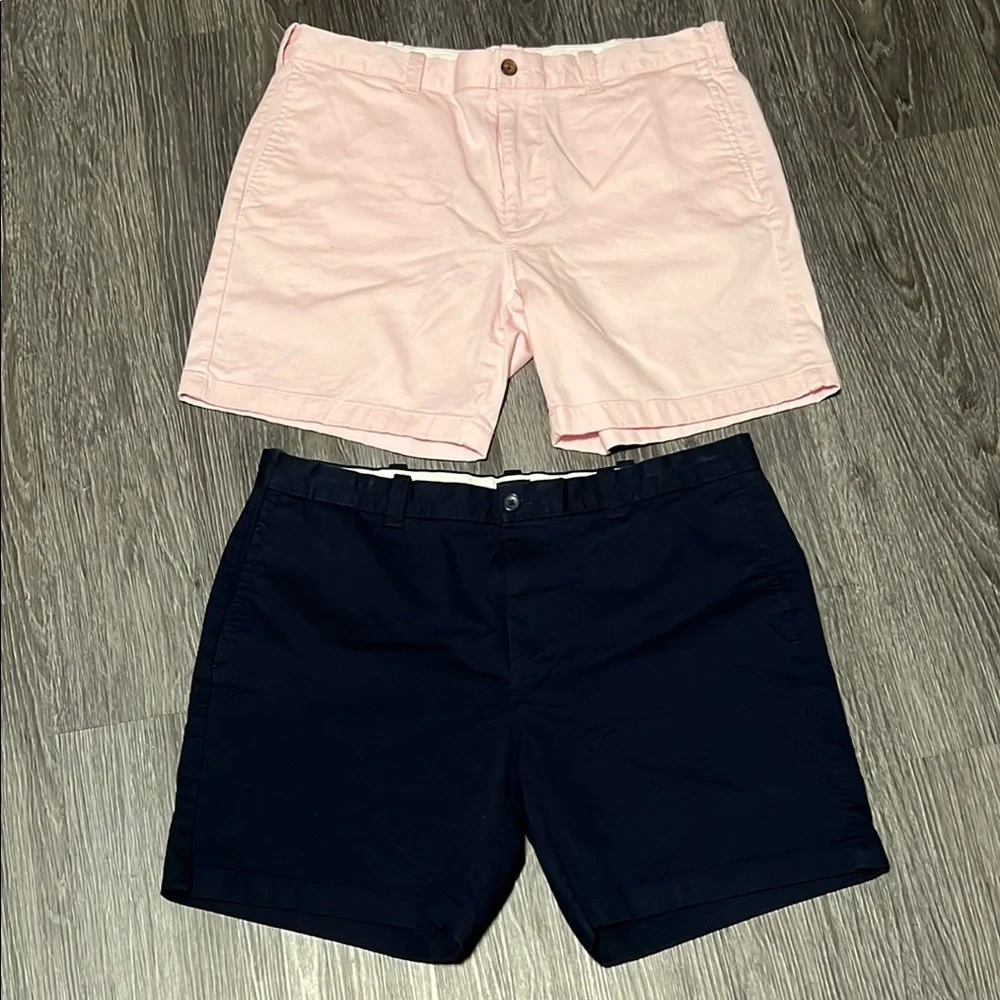 J. Crew Flat Front Pink and Blue Shorts for Casual Style